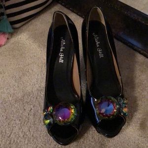 Black wedding shoes